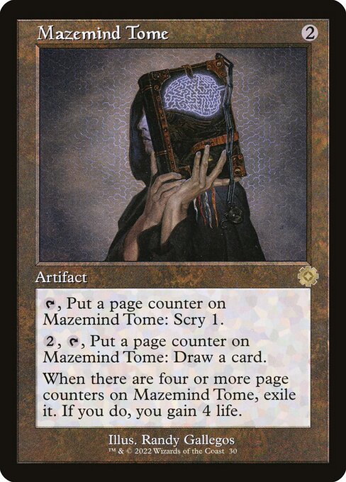 The Brothers' War Retro Artifacts - 30 - Mazemind Tome - Rare - C - Non-foil