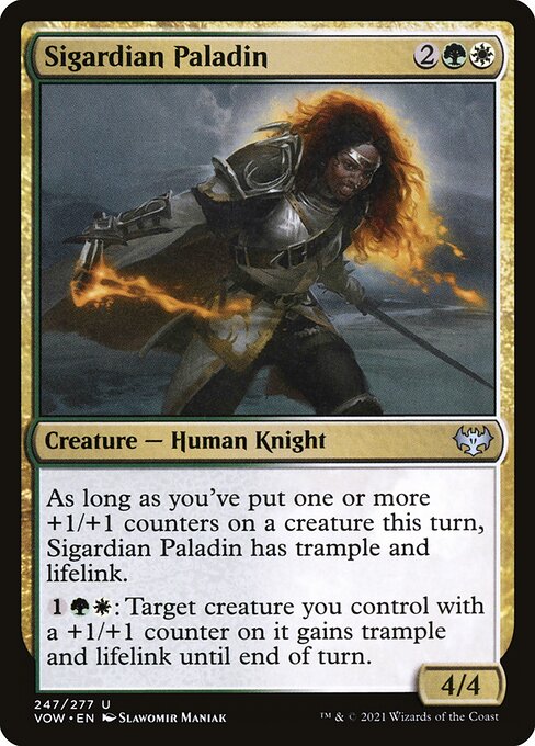 Innistrad: Crimson Vow - 247 - Sigardian Paladin - Uncommon - WG - Non-foil