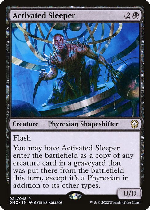 Dominaria United Commander - 24 - Activated Sleeper - Rare - B - Non-foil