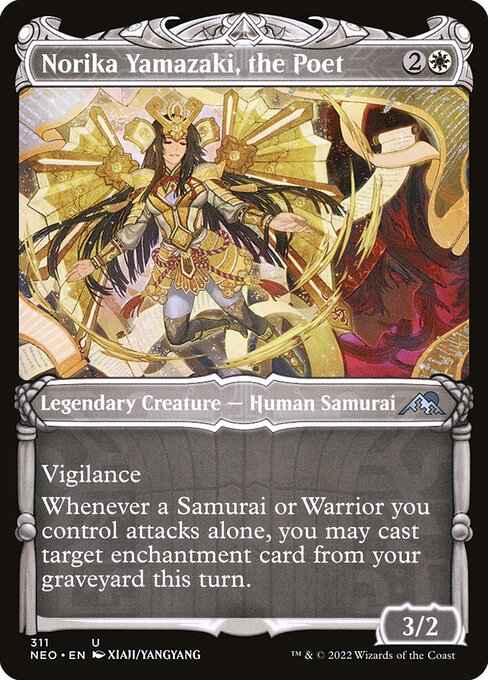 Kamigawa: Neon Dynasty - 311 - Norika Yamazaki, the Poet - Uncommon - W - Non-foil