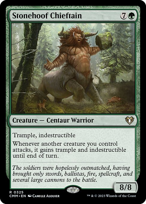 Commander Masters - 325 - Stonehoof Chieftain - Rare - G - Non-foil