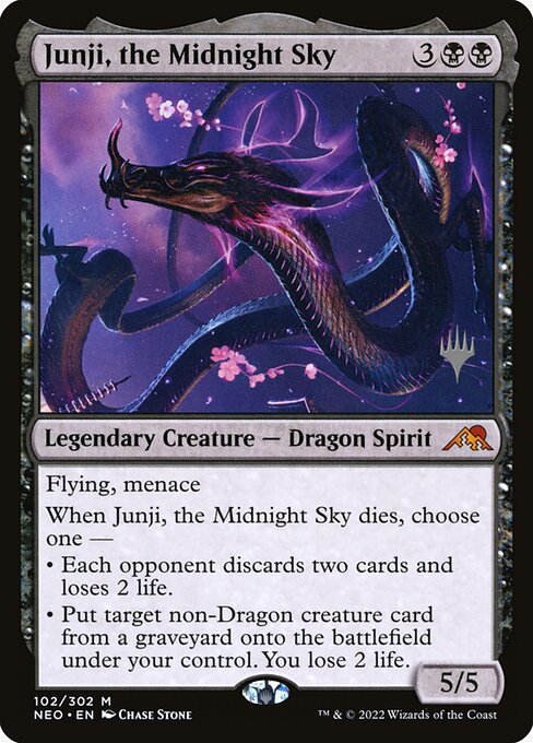 Kamigawa: Neon Dynasty Promos - 102p - Junji, the Midnight Sky - Mythic - B - Foil - Promo