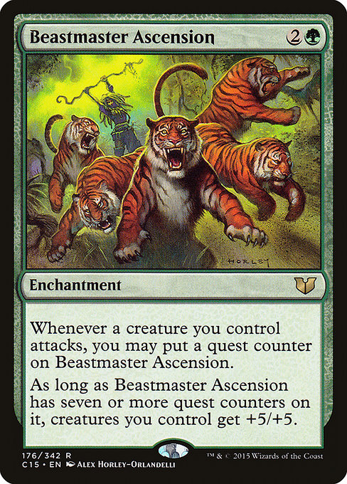 Commander 2015 - 176 - Beastmaster Ascension - Rare - G - Non-foil