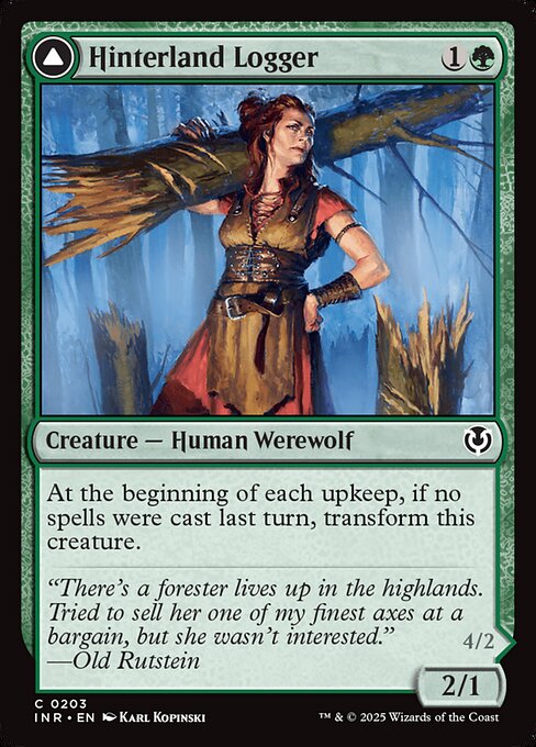 Innistrad Remastered - 203 - Hinterland Logger // Timber Shredder - Common - C - Non-foil