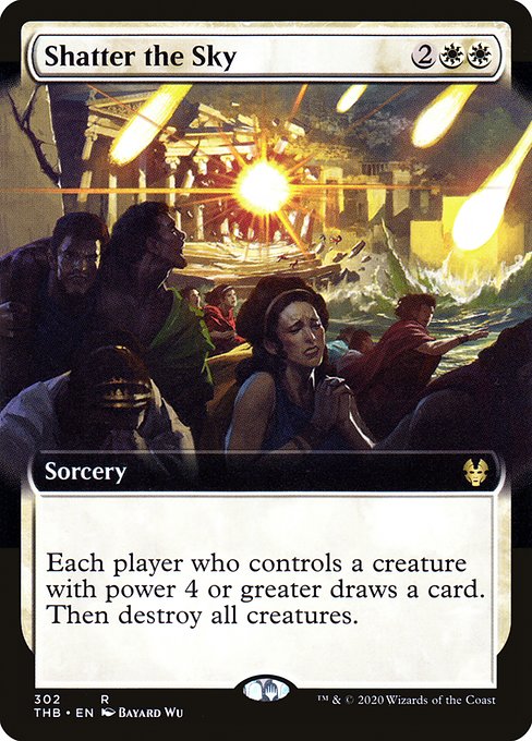 Theros Beyond Death - 302 - Shatter the Sky - Rare - W - Foil