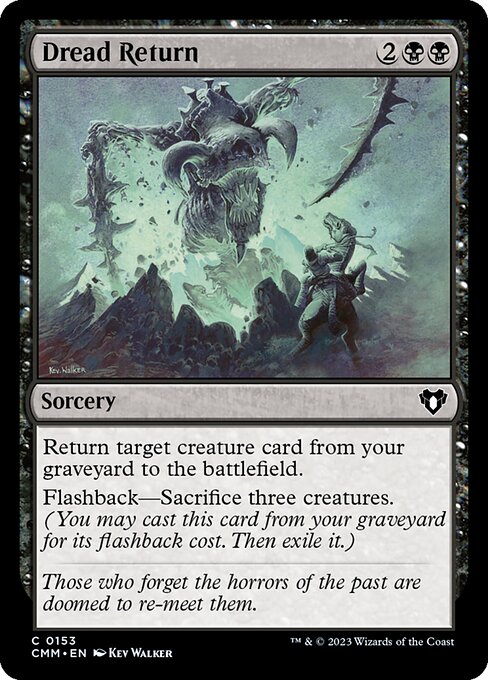 Commander Masters - 153 - Dread Return - Common - B - Non-foil