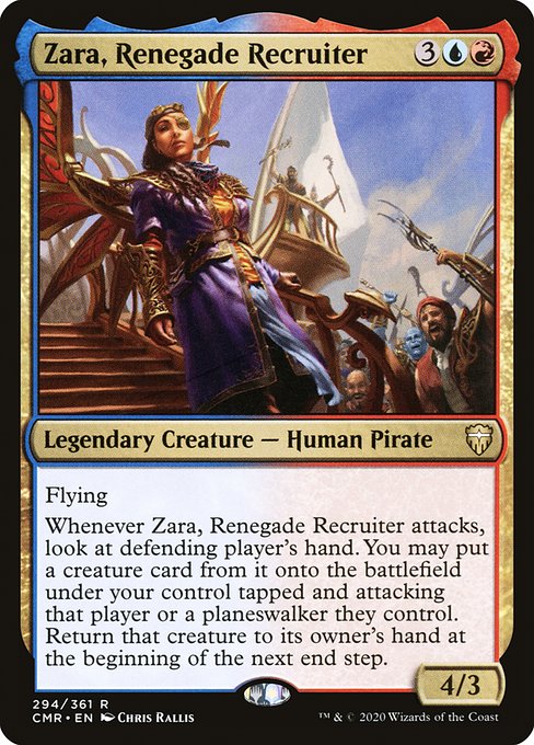 Commander Legends - 294 - Zara, Renegade Recruiter - Rare - UR - Foil