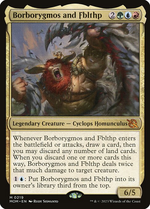 March of the Machine - 219 - Borborygmos and Fblthp - Mythic - Multi - Non-foil