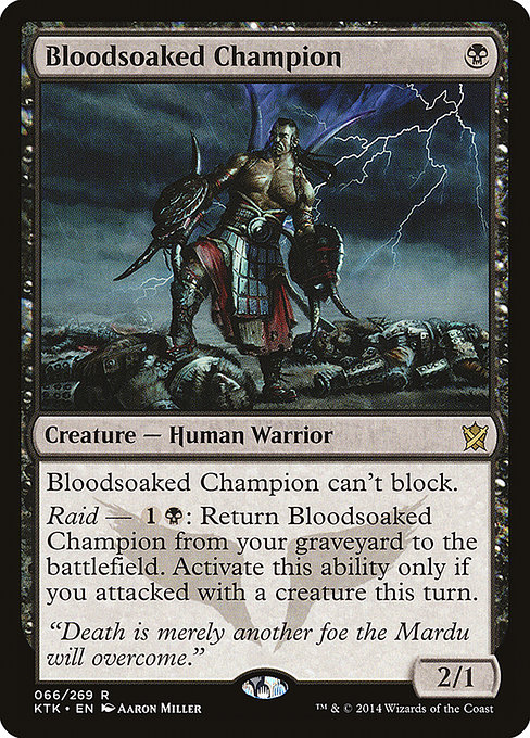 Khans of Tarkir - 66 - Bloodsoaked Champion - Rare - B - Non-foil