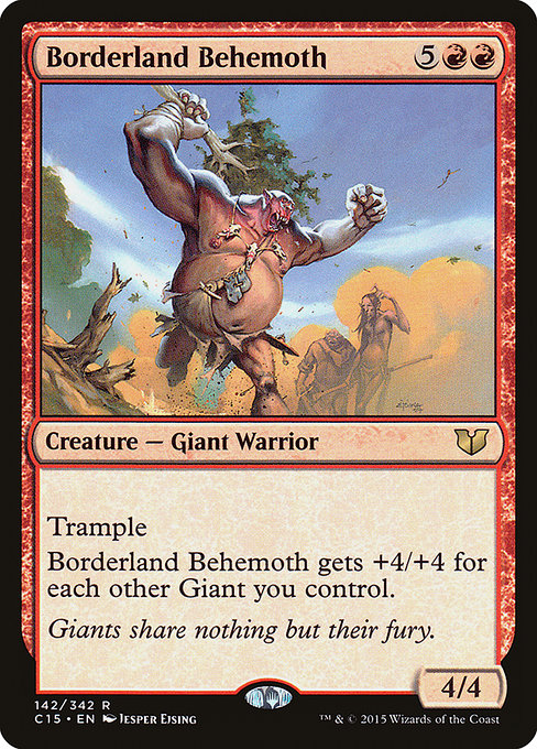 Commander 2015 - 142 - Borderland Behemoth - Rare - R - Non-foil