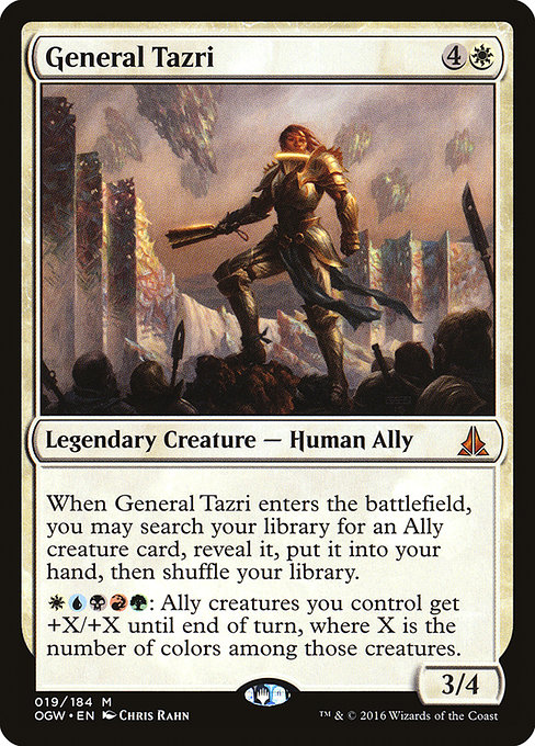 Oath of the Gatewatch - 19 - General Tazri - Mythic - W - Non-foil