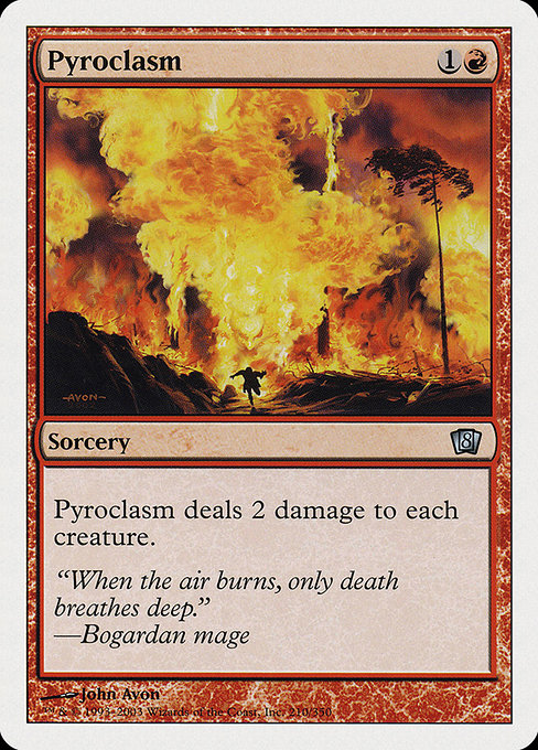 Eighth Edition - 210 - Pyroclasm - Uncommon - R - Non-foil