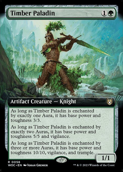 Wilds of Eldraine Commander - 56 - Timber Paladin - Rare - G - Non-foil