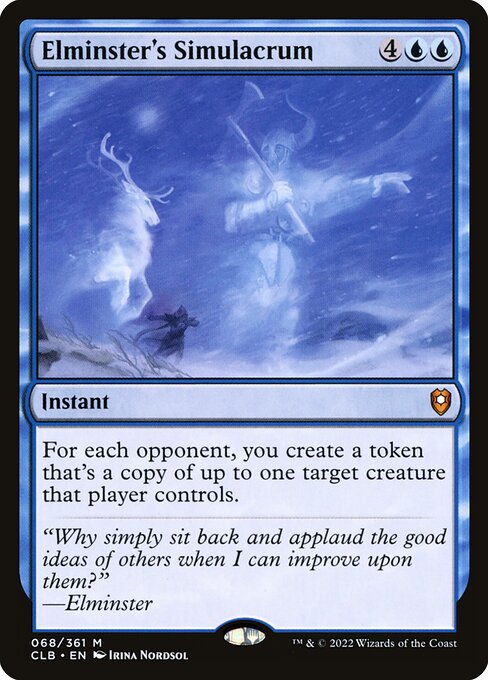 Commander Legends: Battle for Baldur's Gate - 68 - Elminster's Simulacrum - Mythic - U - Non-foil