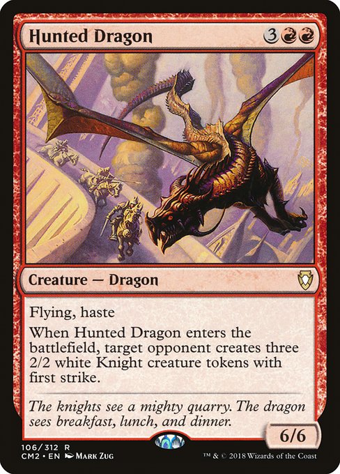 Commander Anthology Volume II - 106 - Hunted Dragon - Rare - R - Non-foil
