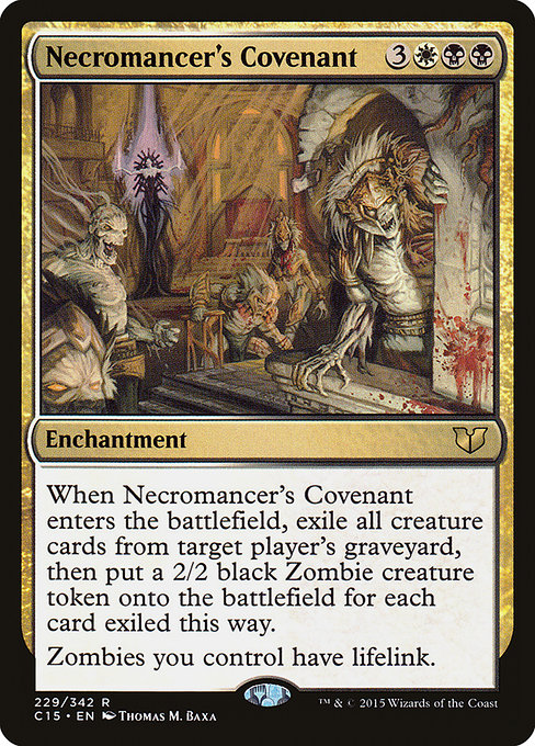 Commander 2015 - 229 - Necromancer's Covenant - Rare - WB - Non-foil