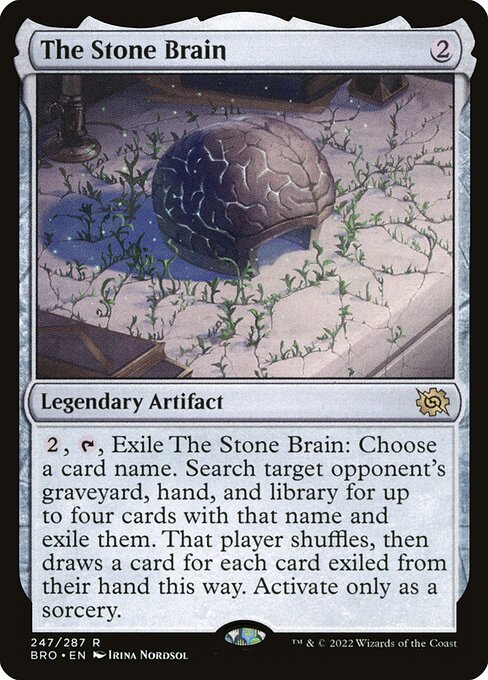 The Brothers' War - 247 - The Stone Brain - Rare - C - Non-foil