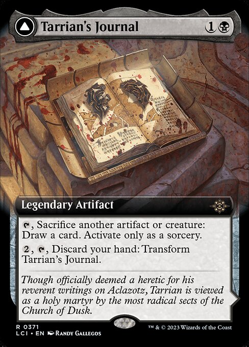 The Lost Caverns of Ixalan - 371 - Tarrian's Journal // The Tomb of Aclazotz - Rare - C - Non-foil