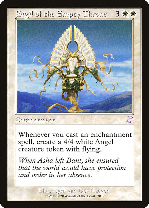 Time Spiral Remastered - 301 - Sigil of the Empty Throne - Special - W - Non-foil