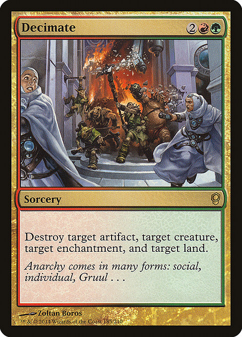 Conspiracy - 185 - Decimate - Rare - RG - Non-foil