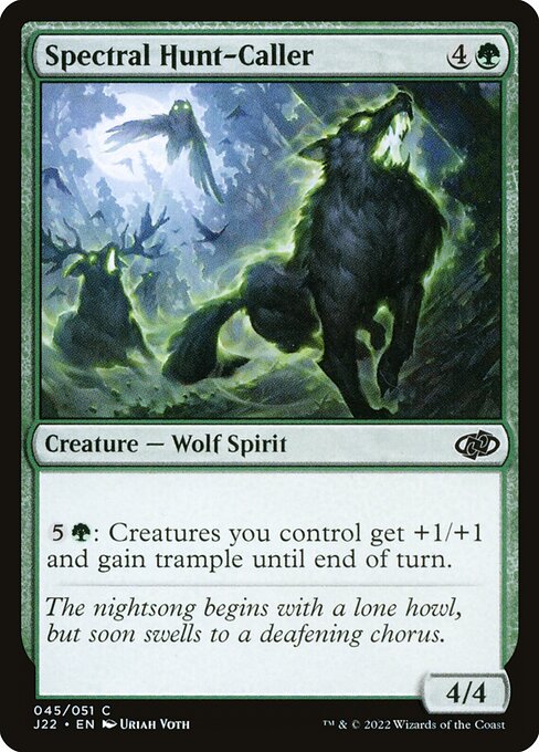 Jumpstart 2022 - 45 - Spectral Hunt-Caller - Common - G - Non-foil