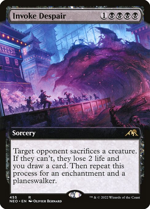 Kamigawa: Neon Dynasty - 455 - Invoke Despair - Rare - B - Non-foil