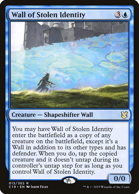Commander 2019 - 13 - Wall of Stolen Identity - Rare - U - Non-foil