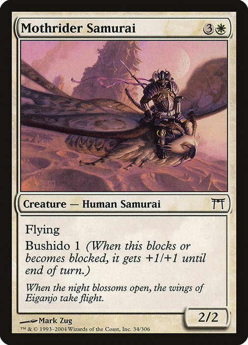 Champions of Kamigawa - 34 - Mothrider Samurai - Common - W - Non-foil