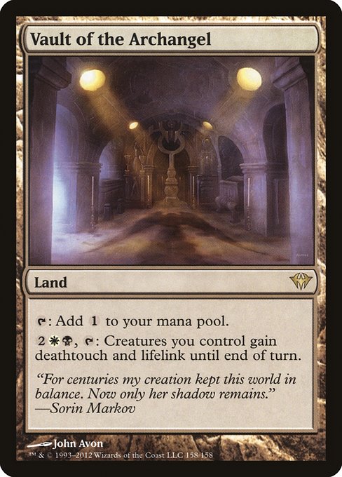 Dark Ascension - 158 - Vault of the Archangel - Rare - C - Non-foil