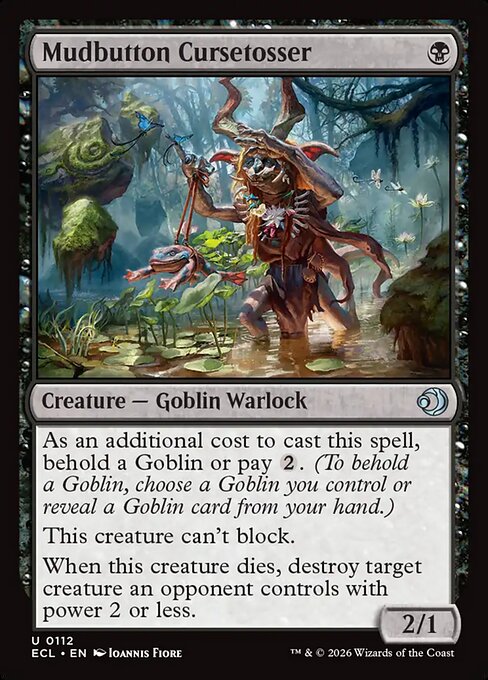 Lorwyn Eclipsed - 112 - Mudbutton Cursetosser - Uncommon - B - Non-foil