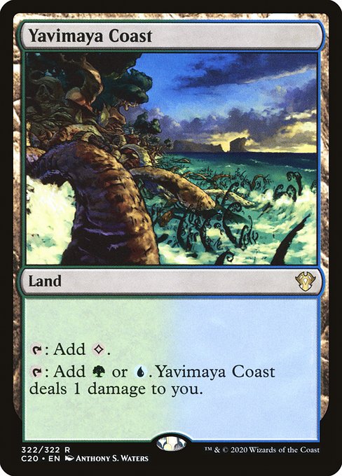 Commander 2020 - 322 - Yavimaya Coast - Rare - C - Non-foil