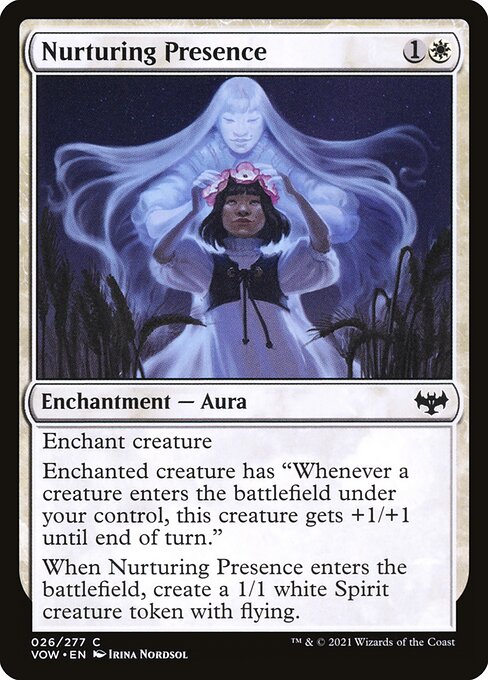 Innistrad: Crimson Vow - 26 - Nurturing Presence - Common - W - Non-foil
