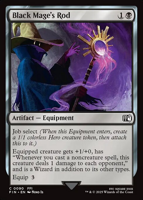 Final Fantasy - 90 - Black Mage's Rod - Common - B - Foil