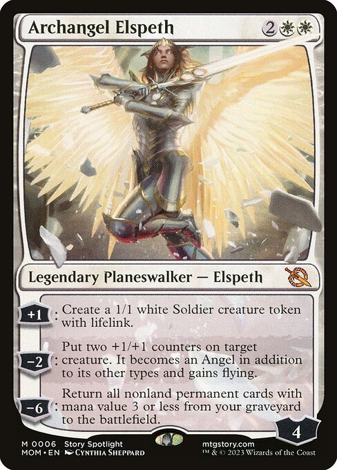 March of the Machine - 6 - Archangel Elspeth - Mythic - W - Non-foil