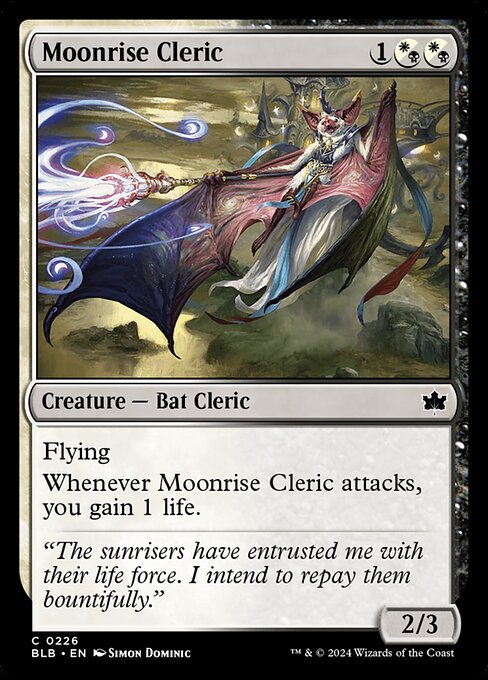 Bloomburrow - 226 - Moonrise Cleric - Common - WB - Foil