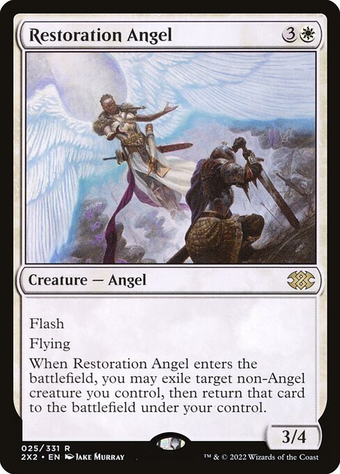 Double Masters 2022 - 25 - Restoration Angel - Rare - W - Non-foil