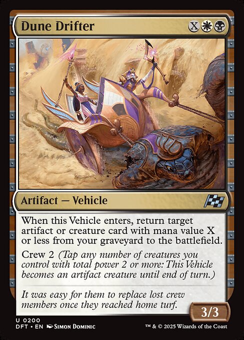 Aetherdrift - 200 - Dune Drifter - Uncommon - WB - Non-foil