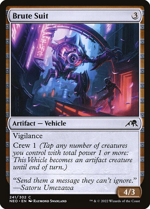 Kamigawa: Neon Dynasty - 241 - Brute Suit - Common - C - Non-foil