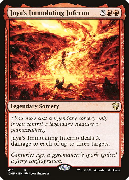 Commander Legends - 415 - Jaya's Immolating Inferno - Rare - R - Non-foil