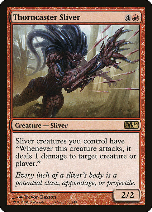 Magic 2014 - 158 - Thorncaster Sliver - Rare - R - Non-foil
