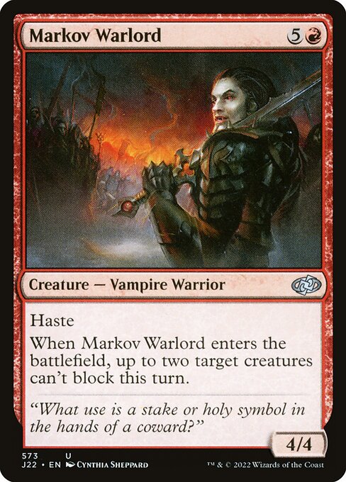 Jumpstart 2022 - 573 - Markov Warlord - Uncommon - R - Non-foil