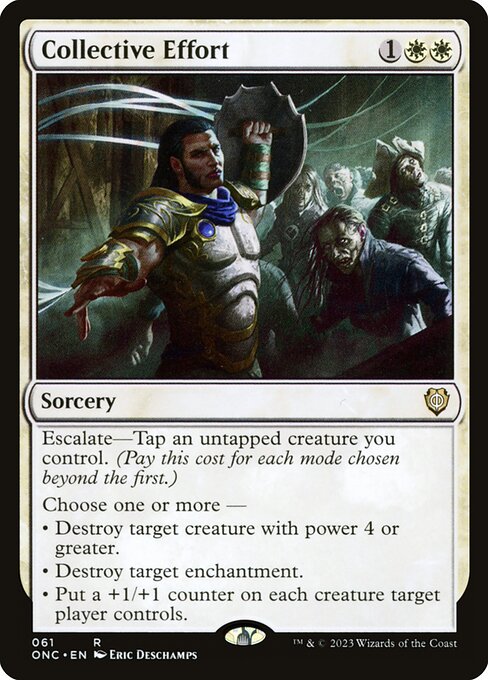 Phyrexia: All Will Be One Commander - 61 - Collective Effort - Rare - W - Non-foil