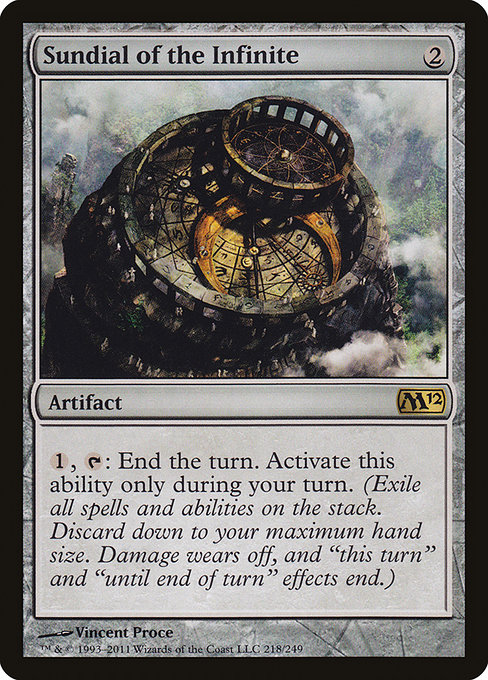 Magic 2012 - 218 - Sundial of the Infinite - Rare - C - Foil