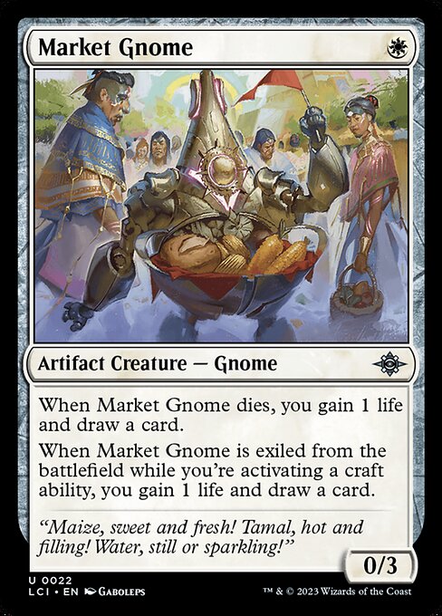The Lost Caverns of Ixalan - 22 - Market Gnome - Uncommon - W - Non-foil