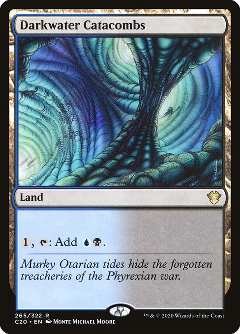 Commander 2020 - 265 - Darkwater Catacombs - Rare - C - Non-foil