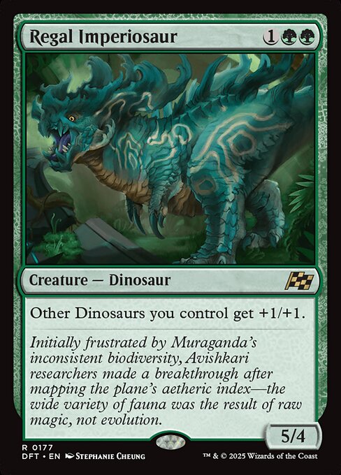 Aetherdrift - 177 - Regal Imperiosaur - Rare - G - Non-foil