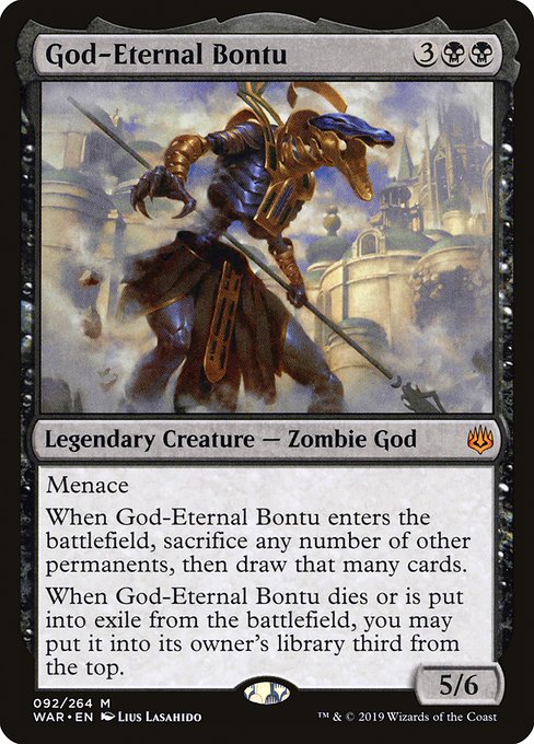 War of the Spark - 92 - God-Eternal Bontu - Mythic - B - Non-foil
