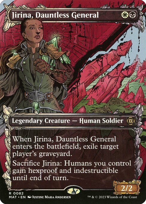 March of the Machine: The Aftermath - 82 - Jirina, Dauntless General - Rare - WB - Non-foil