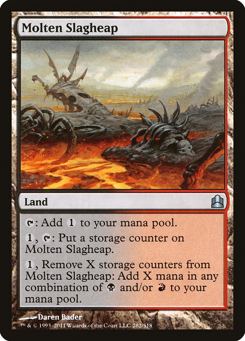 Commander 2011 - 282 - Molten Slagheap - Uncommon - C - Non-foil