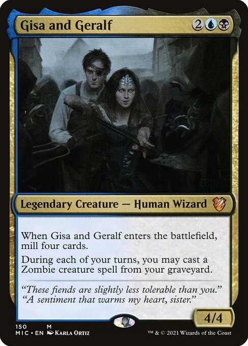 Midnight Hunt Commander - 150 - Gisa and Geralf - Mythic - UB - Non-foil